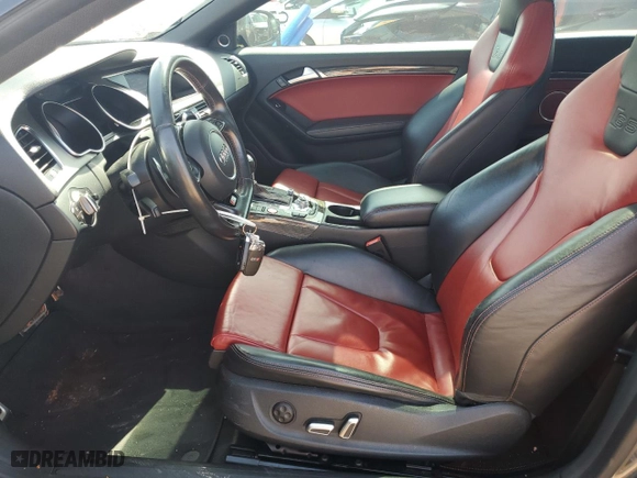 2015 Audi S5 Premium Plus with VIN WAUCGAFR9FA038430, listed as a Copart auction lot 47161585 with 51,249 mi miles and Salvage Title. Bid and sale history available at carsss.com. Image 7.