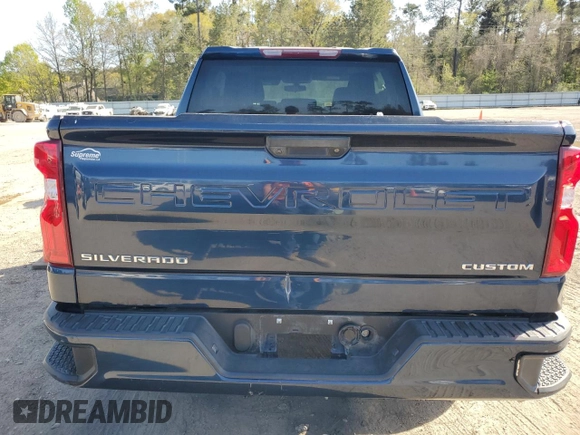2020 Chevrolet Silverado 1500 Custom with VIN 1GCPWBEH5LZ106046, listed as a Copart auction lot 50284605 with 186,847 mi miles and Salvage Title. Bid and sale history available at carsss.com. Image 6.