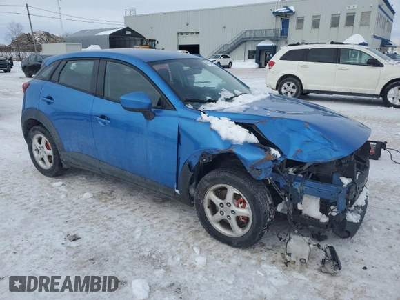 2016 Mazda CX-3 Sport z VIN JM1DKBB72G0124864, wystawiony jako Copart lot #44143535 z przebiegiem 136 750 mil mil oraz Szkoda całkowita • Salvage title. Historia ofert i sprzedaży dostępna na DreamBid. Obrazek 4.