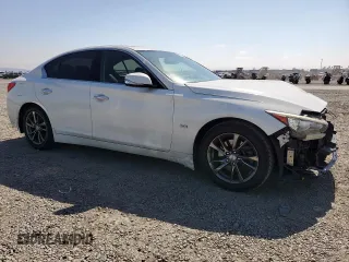 2017 Infiniti Q50 Premium with VIN JN1EV7AP8HM741726, listed as a Copart auction lot 60246915 with 124,696 mi miles and Salvage title. Bid and sale history available at DreamBid. Image 4.