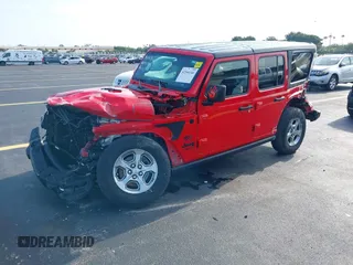 2021 Jeep Wrangler Unlimited Sport S z VIN 1C4HJXDN6MW685705, wystawiony jako IAAI lot #42344146 z przebiegiem 53 859 mil mil oraz . Historia ofert i sprzedaży dostępna na DreamBid. Obrazek 18.