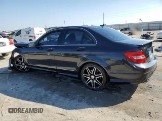 2013 Mercedes-Benz C 250 Sport with VIN WDDGF4HB4DA852223, listed as a Copart auction lot 46757365 with 107,243 mi miles and Salvage title. Bid and sale history available at DreamBid. Image 2.