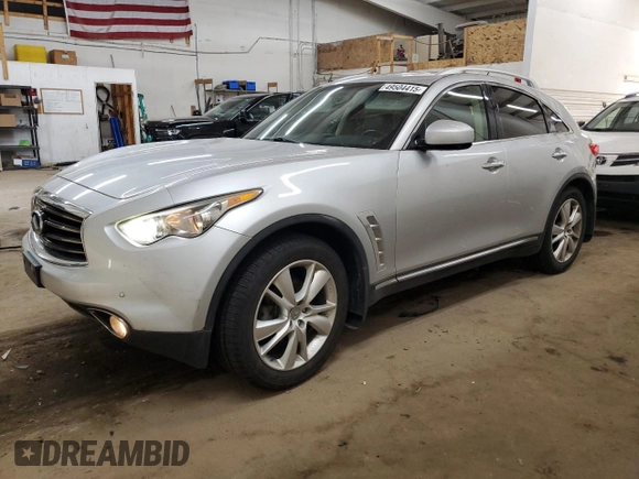 2012 Infiniti FX with VIN JN8AS1MW2CM153273, listed as a Copart auction lot 49504415 with 134,649 mi miles and Salvage Title. Bid and sale history available at carsss.com. Image 1.