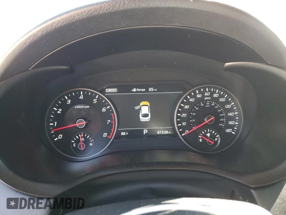 2020 Kia Stinger GT1 with VIN KNAE45LC2L6076525, listed as a Copart auction lot 74275304 with 87,238 mi miles and Salvage Title. Bid and sale history available at DreamBid. Image 9.