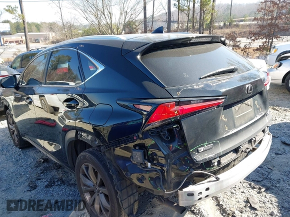 2018 Lexus NX with VIN JTJYARBZ1J2095980, listed as a IAAI auction lot 41638008 with 117,354 mi miles. Bid and sale history available at carsss.com. Image 3.