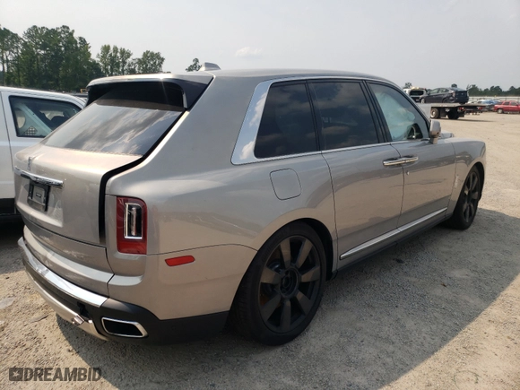 2020 Rolls-Royce Cullinan with VIN SLATV4C03LU202157, listed as a Copart auction lot 51245311 with 0 mi miles and Salvage Title. Bid and sale history available at carsss.com. Image 4.