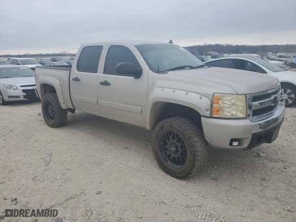 2007 Chevrolet Silverado 1500 LTZ with VIN 3GCEK13M17G526406, listed as a Copart auction lot 85466424 with 217,189 mi miles and Salvage Title. Bid and sale history available at carsss.com. Image 4.