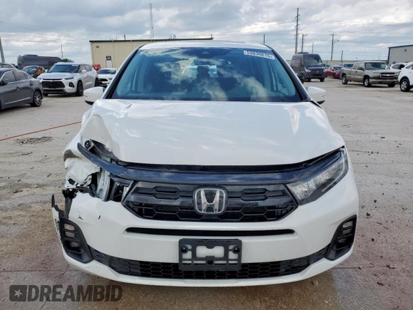 2025 Honda Odyssey Touring with VIN 5FNRL6H88SB001428, listed as a Copart auction lot 53836615 with 14,580 mi miles and Salvage title. Bid and sale history available at DreamBid. Image 5.