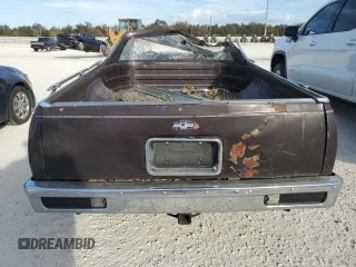 1985 Chevrolet El Camino with VIN 3GCCW80H6FS907000, listed as a Copart auction lot 77158584 with 65,054 mi miles and Salvage Title. Bid and sale history available at carsss.com. Image 6.