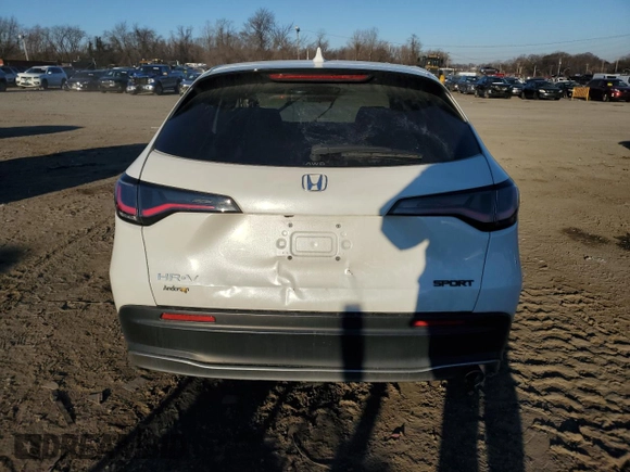 2024 Honda HR-V Sport with VIN 3CZRZ2H52RM754031, listed as a Copart auction lot 87553245 with 30,078 mi miles and Salvage Title. Bid and sale history available at carsss.com. Image 6.