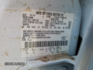 2015 Ford F-350 Platinum with VIN 1FT8W3B60FEA53281, listed as a Copart auction lot 74458914 with Not Provided miles and Salvage Title. Bid and sale history available at DreamBid. Image 13.