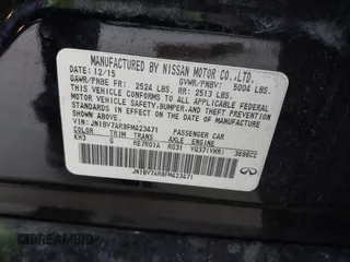 2015 Infiniti Q50 Premium z VIN JN1BV7AR9FM423471, wystawiony jako IAAI lot #42641857 z przebiegiem 86 919 mil mil oraz . Historia ofert i sprzedaży dostępna na DreamBid. Obrazek 9.