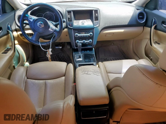 2011 Nissan Maxima SV with VIN 1N4AA5AP1BC854500, listed as a Copart auction lot 58921995 with 155,868 mi miles and Salvage title. Bid and sale history available at DreamBid. Image 8.