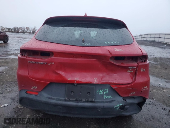 2023 Dodge Hornet GT Plus with VIN ZACNDFBN3P3A05713, listed as a Copart auction lot 81337164 with 46,173 mi miles and Salvage Title. Bid and sale history available at DreamBid. Image 6.
