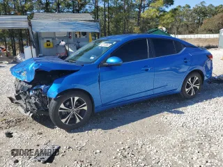 2022 Nissan Sentra SV with VIN 3N1AB8CVXNY272950, listed as a Copart auction lot 42113565 with 62,541 mi miles and Salvage Title. Bid and sale history available at carsss.com. Image 1.