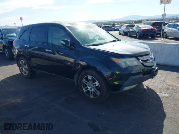 2007 Acura MDX with VIN 2HNYD28247H500333, listed as a IAAI auction lot 41891767 with 205,639 mi miles. Bid and sale history available at carsss.com. Image 1.