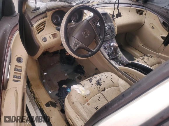 2010 Buick LaCrosse CXL with VIN 1G4GC5EG8AF132829, listed as a Copart auction lot 51843925 with Not provided miles and Non repairable. Bid and sale history available at DreamBid. Image 8.