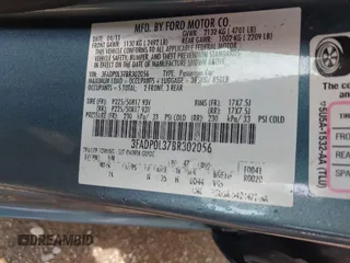 2011 Ford Fusion Hybrid with VIN 3FADP0L37BR302056, listed as a IAAI auction lot 42680595 with 276,846 mi miles and . Bid and sale history available at DreamBid. Image 9.
