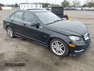 2012 Mercedes-Benz C-Class C 250 Sport with VIN WDDGF4HB6CA629552, listed as a IAAI auction lot 41949153 with 131,262 mi miles. Bid and sale history available at carsss.com. Image 1.