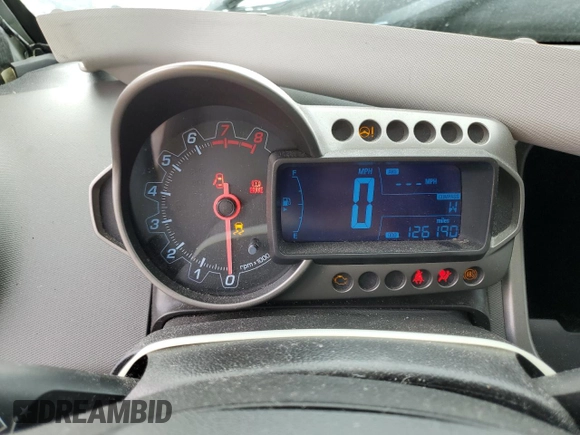 2014 Chevrolet Sonic LT with VIN 1G1JC5SH2E4159610, listed as a Copart auction lot 51685435 with 126,190 mi miles and Salvage Title. Bid and sale history available at DreamBid. Image 9.