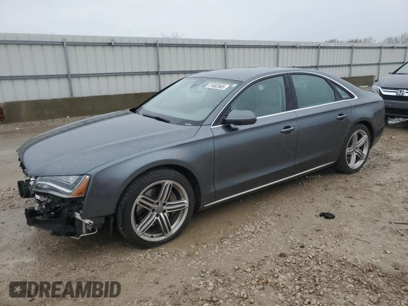 2013 Audi A8 3.0L with VIN WAUAGAFD2DN016626, listed as a Copart auction lot 51662665 with 73,741 mi miles and Salvage title. Bid and sale history available at DreamBid. Image 1.