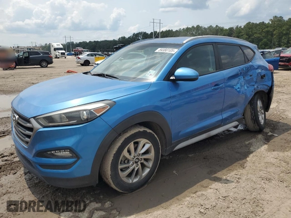 2018 Hyundai Tucson SEL with VIN KM8J3CA48JU654958, listed as a Copart auction lot 59380105 with 64,934 mi miles and Salvage title. Bid and sale history available at DreamBid. Image 1.