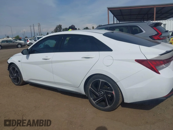 2023 Hyundai Elantra N Line z VIN KMHLR4AF5PU377340, wystawiony jako IAAI lot #42153338 z przebiegiem 50 314 mil mil oraz . Historia ofert i sprzedaży dostępna na DreamBid. Obrazek 15.