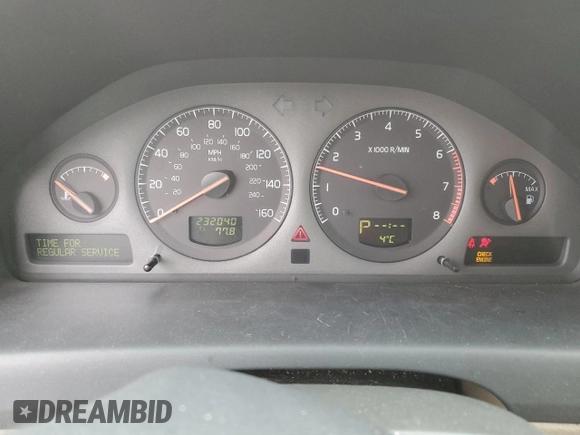 2003 Volvo V70 с VIN YV1SJ59H432326303, выставлен на аукционе Copart как лот 46673935 с пробегом 373 432 миль миль и Списание • Salvage title. История ставок и продаж доступна на DreamBid. Изображение 9.