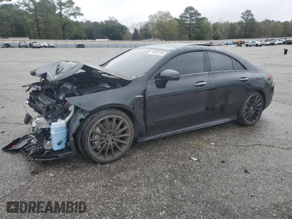 2023 Mercedes-Benz CLA 35 AMG z VIN W1K5J5BB7PN397269, wystawiony jako Copart lot #87507255 z przebiegiem 29 688 mil mil oraz Szkoda całkowita • Salvage title. Historia ofert i sprzedaży dostępna na DreamBid. Obrazek 1.