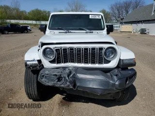 2024 Jeep Wrangler Sahara with VIN 1C4PJXEN7RW297948, listed as a Copart auction lot 54656795 with 12,292 mi miles and Salvage title. Bid and sale history available at DreamBid. Image 5.