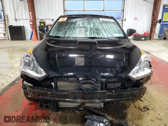 2013 Hyundai Veloster Turbo w/Black Int with VIN KMHTC6AE8DU137456, listed as a Copart auction lot 86293394 with 113,060 mi miles and Salvage Title. Bid and sale history available at carsss.com. Image 5.