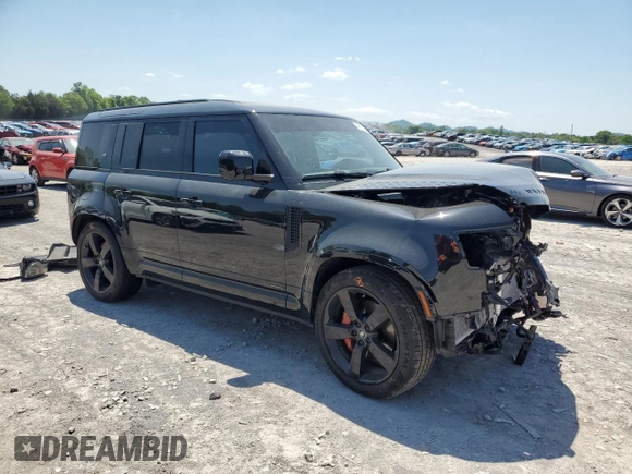 2024 Land Rover Defender X with VIN SALEX7EU2R2314703, listed as a Copart auction lot 54610625 with 5,351 mi miles and Salvage title. Bid and sale history available at DreamBid. Image 4.