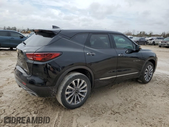 2024 Chevrolet Blazer Premier with VIN 3GNKBFR44RS189096, listed as a Copart auction lot 47016735 with 7,798 mi miles and Salvage title. Bid and sale history available at DreamBid. Image 3.