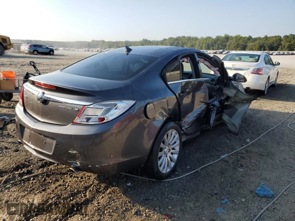 2011 Buick Regal CXL Turbo TO3 with VIN W04GX5GV7B1118109, listed as a Copart auction lot 69244084 with 153,251 mi miles and Salvage Title. Bid and sale history available at DreamBid. Image 3.