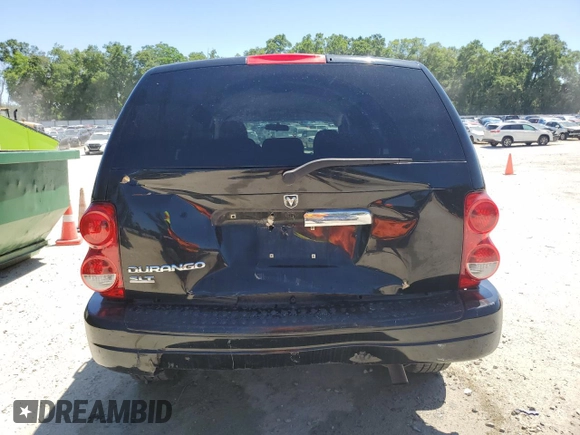 2006 Dodge Durango SLT с VIN 1D4HD48N16F121840, выставлен на аукционе Copart как лот 53508555 с пробегом 187 661 миль миль и Списание • Salvage title. История ставок и продаж доступна на DreamBid. Изображение 6.