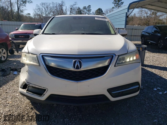 2016 Acura MDX with VIN 5FRYD3H20GB008592, listed as a Copart auction lot 89058995 with 164,886 mi miles and Salvage title. Bid and sale history available at DreamBid. Image 5.