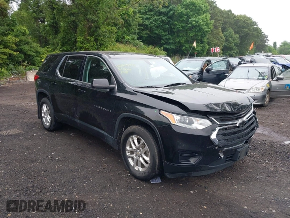 2021 Chevrolet Traverse LS with VIN 1GNERFKW3MJ252834, listed as a IAAI auction lot 42505849 with 55,012 mi miles and . Bid and sale history available at DreamBid. Image 1.