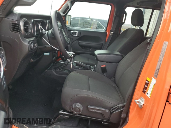 2023 Jeep Wrangler Sport S with VIN 1C4HJXDG6PW675682, listed as a Copart auction lot 41446855 with 22,816 mi miles and Salvage Title. Bid and sale history available at DreamBid. Image 7.