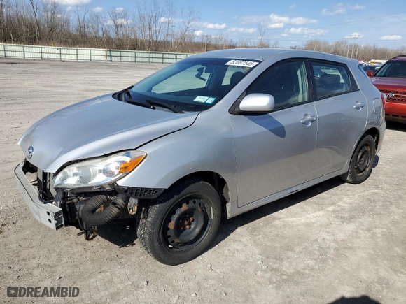 2010 Toyota Matrix with VIN 2T1KU4EE6AC296318, listed as a Copart auction lot 52087545 with 183,055 mi miles and Salvage Title. Bid and sale history available at carsss.com. Image 1.