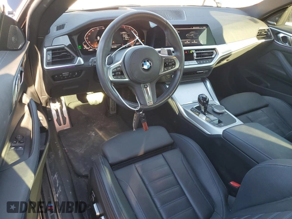 2021 BMW 4 Series 430i with VIN WBA53AP04MCF74727, listed as a Copart auction lot 43171735 with 20,740 mi miles and Salvage Title. Bid and sale history available at DreamBid. Image 8.