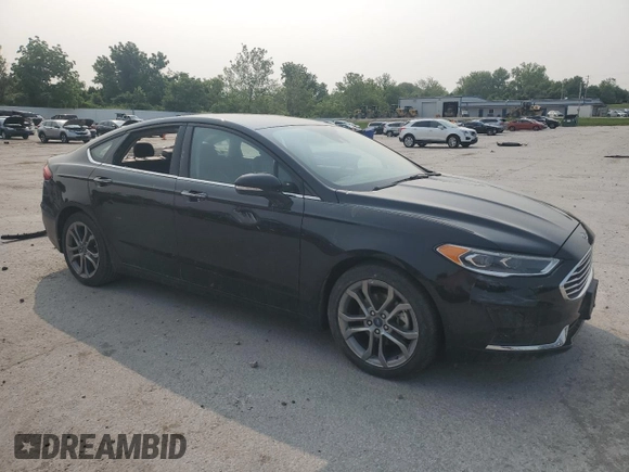 2020 Ford Fusion SEL with VIN 3FA6P0CD0LR178005, listed as a Copart auction lot 59169515 with 66,995 mi miles and Salvage title. Bid and sale history available at DreamBid. Image 4.