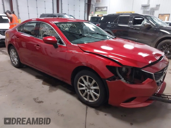 2014 Mazda 6 i Sport with VIN JM1GJ1U61E1142908, listed as a IAAI auction lot 41916081 with 147,770 mi miles and . Bid and sale history available at carsss.com. Image 1.