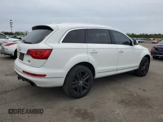 2015 Audi Q7 Premium Plus with VIN WA1LGAFE7FD029637, listed as a Copart auction lot 56596535 with 131,381 mi miles and Salvage Title. Bid and sale history available at DreamBid. Image 3.