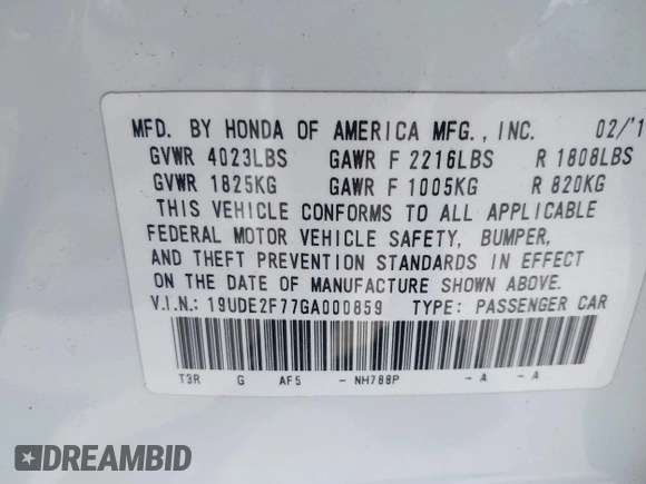 2016 Acura ILX Premium with VIN 19UDE2F77GA000859, listed as a IAAI auction lot 39630610 with 91,576 mi miles and . Bid and sale history available at DreamBid. Image 9.