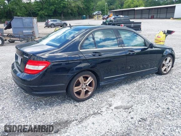 2011 Mercedes-Benz C 300 Sport with VIN WDDGF8BB4BR174653, listed as a IAAI auction lot 42524528 with 157,448 mi miles and . Bid and sale history available at DreamBid. Image 4.