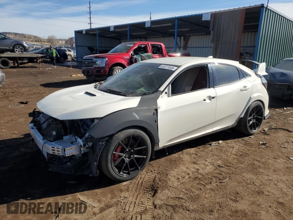 2019 Honda Civic Type R Touring z VIN SHHFK8G73KU201741, wystawiony jako Copart lot #43377445 z przebiegiem 76 807 mil mil oraz Szkoda całkowita • Salvage title. Historia ofert i sprzedaży dostępna na DreamBid. Obrazek 1.