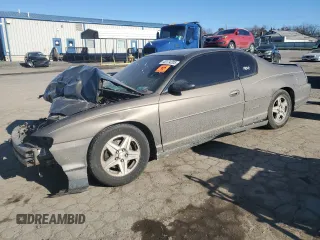 2003 Chevrolet Monte Carlo LS with VIN 2G1WW12E039274759, listed as a Copart auction lot 43124205 with 0 mi miles and Salvage Title. Bid and sale history available at carsss.com. Image 1.