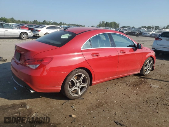 2014 Mercedes-Benz CLA 250 with VIN WDDSJ4EB3EN119961, listed as a Copart auction lot 61975675 with 116,309 mi miles and Salvage title. Bid and sale history available at DreamBid. Image 3.