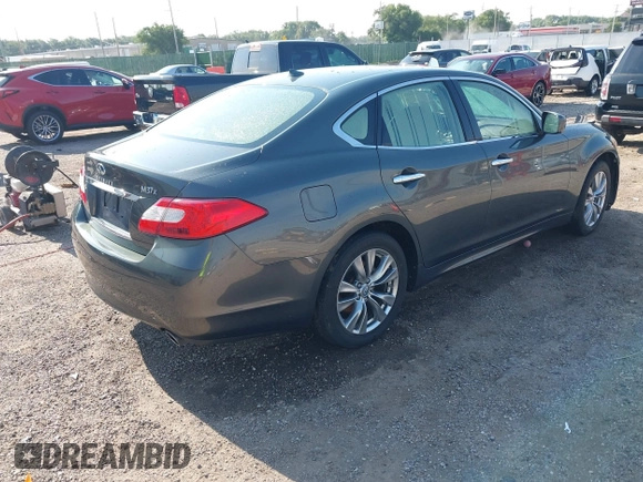 2013 Infiniti M z VIN JN1BY1AR5DM603855, wystawiony jako IAAI lot #42454181 z przebiegiem 130 409 mil mil oraz . Historia ofert i sprzedaży dostępna na DreamBid. Obrazek 4.
