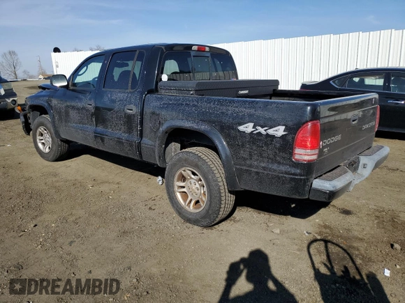 2004 Dodge Dakota Sport with VIN 1D7HG38K74S580630, listed as a Copart auction lot 46571505 with 0 mi miles and Salvage Title. Bid and sale history available at carsss.com. Image 2.